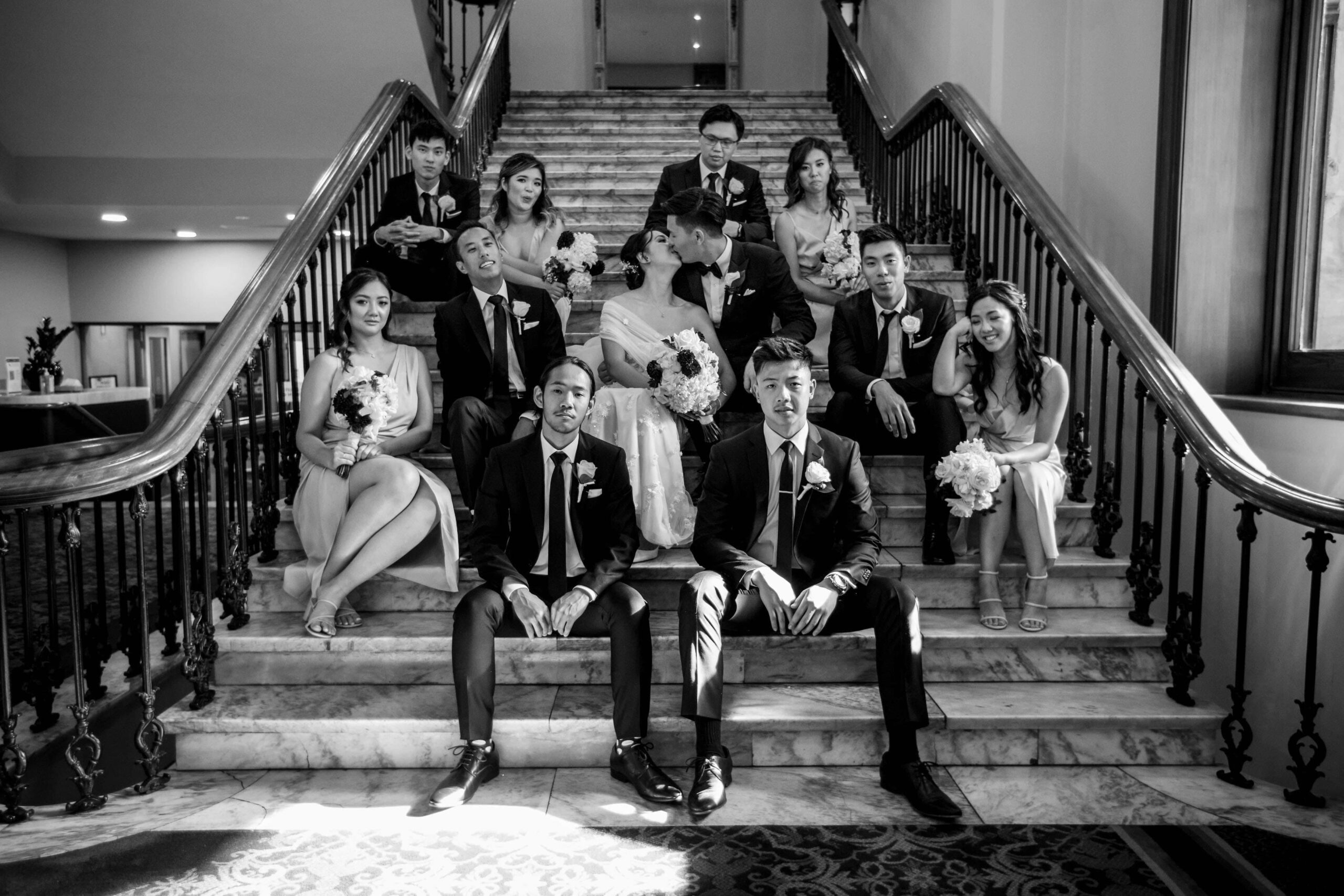 Calèche Real Bride Anita & Terence - bridal party in the town hall sitting