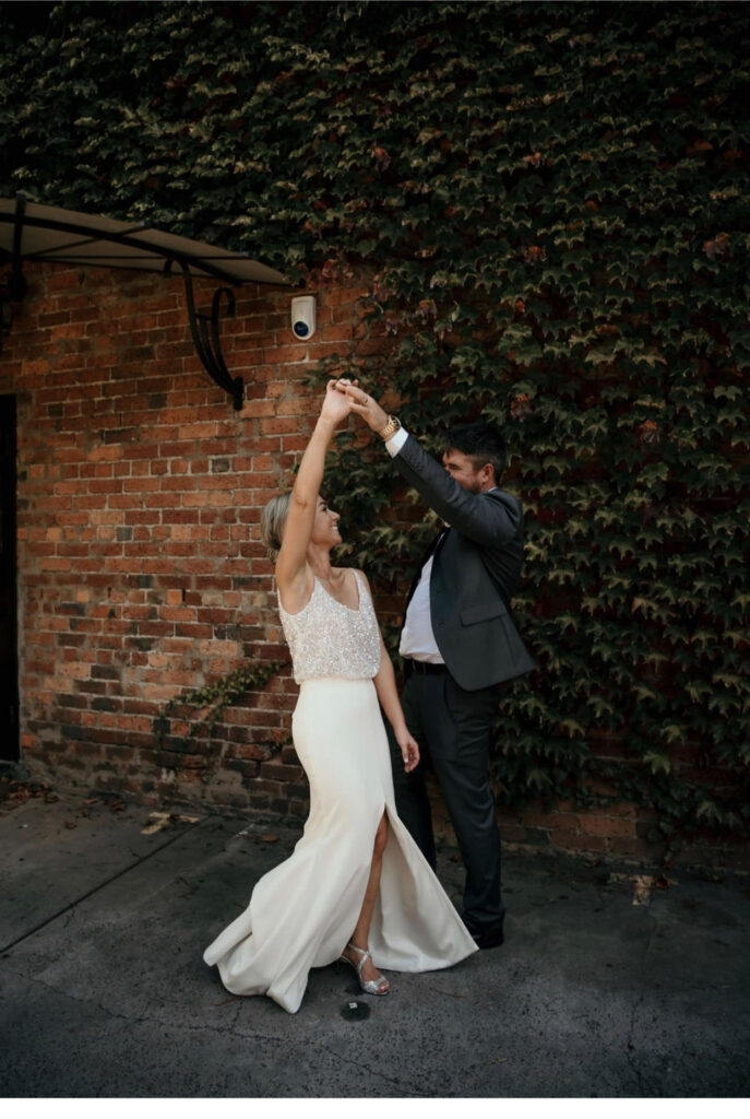 Siobhan and Lee dancing