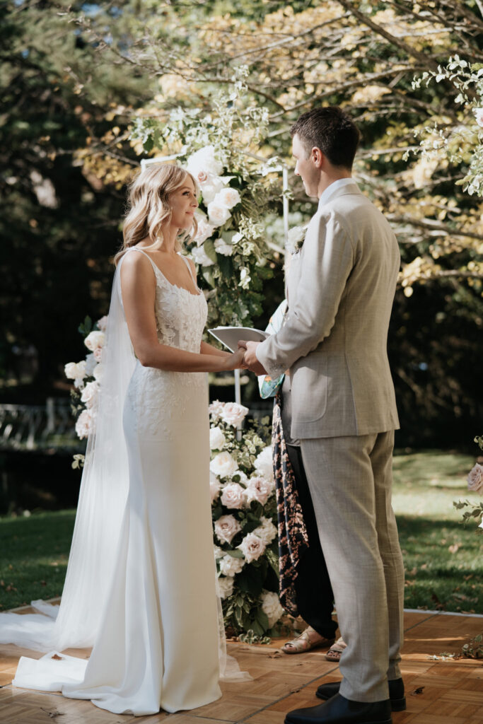 Kayla & Jonathon at the altar