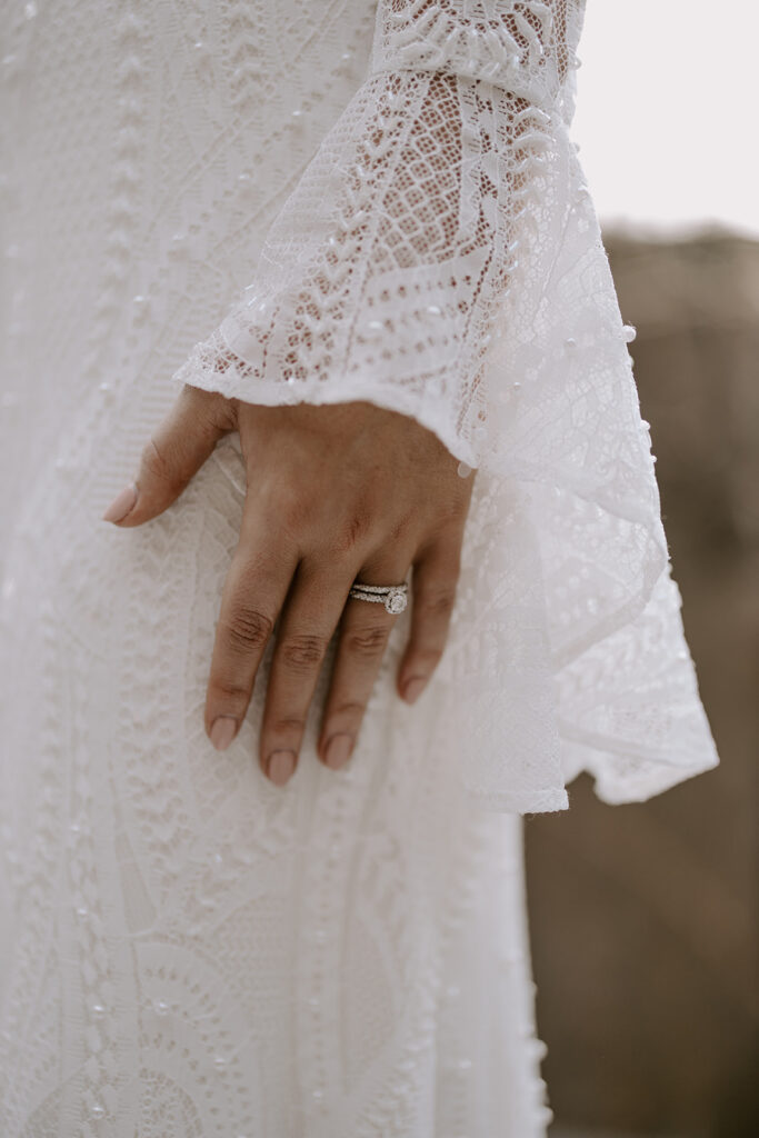 Jordan wedding dress detail