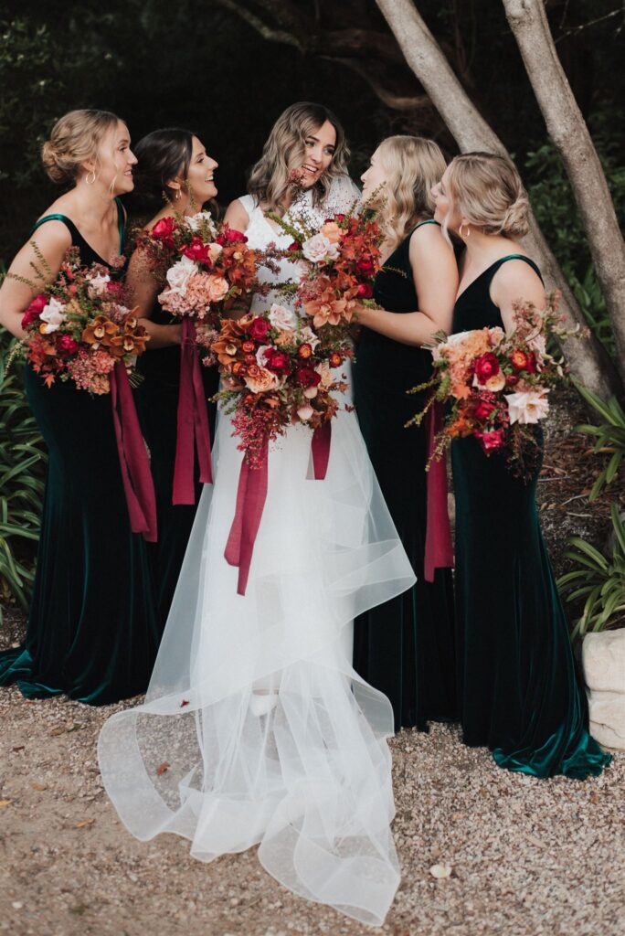 Frances and bridesmaids